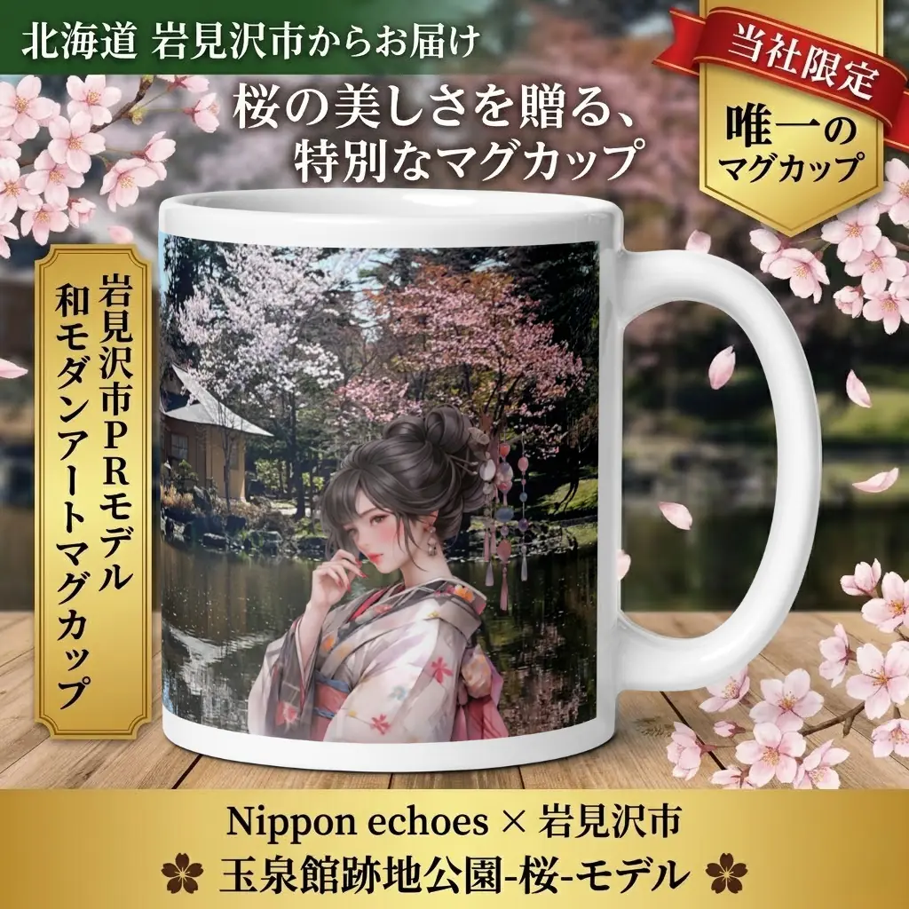 月下美人×玉泉館春モデル マグカップ