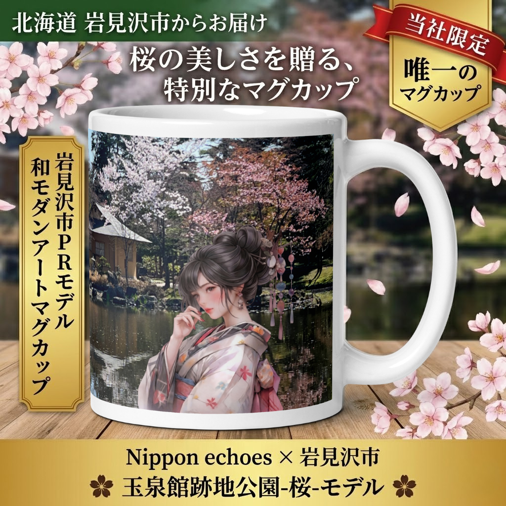 月下美人×玉泉館春モデル マグカップ