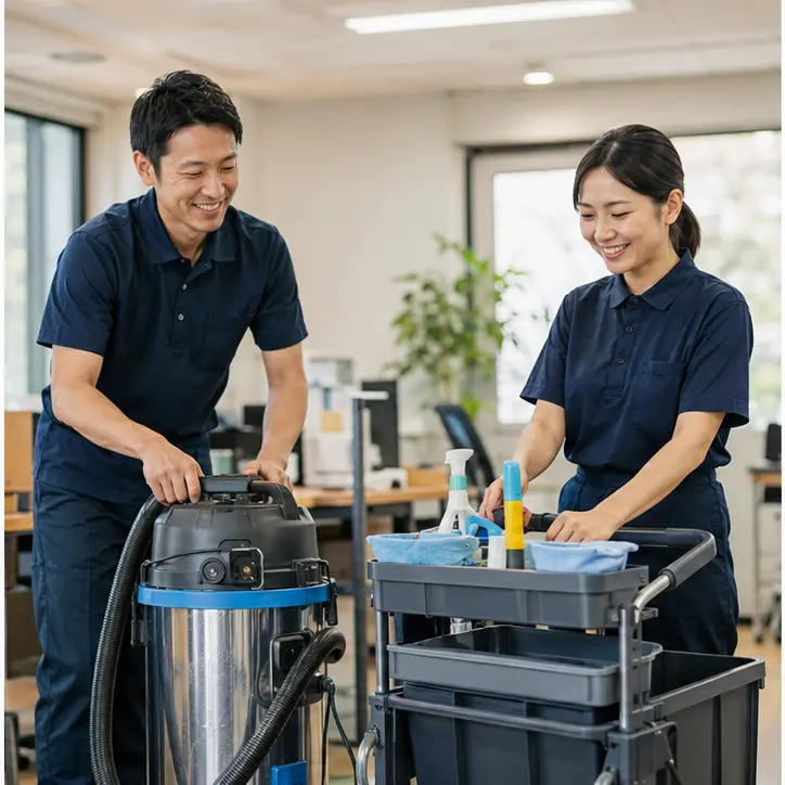 清掃会社で働くスタッフの採用サイト制作イメージ